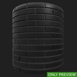 PBR Texture of Wall Bricks Modern